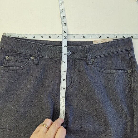Prana Jada Jean Womens 6 Reg Denim‎ Solid Grey Stretch 5-Pocket Style 1965631 - Picture 10 of 12